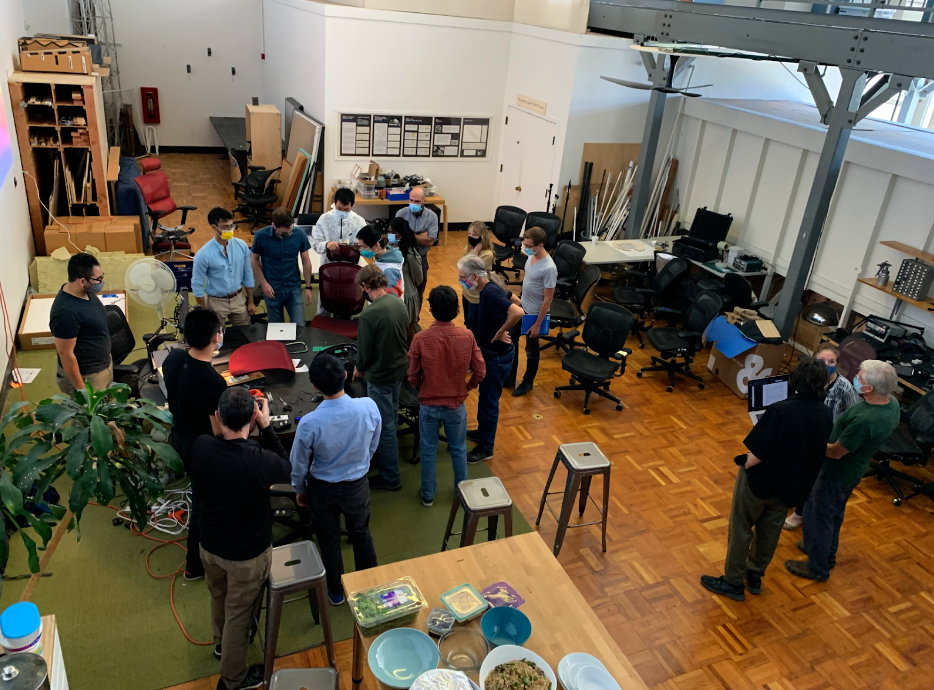 Students gathered as a part of a TGIF project
