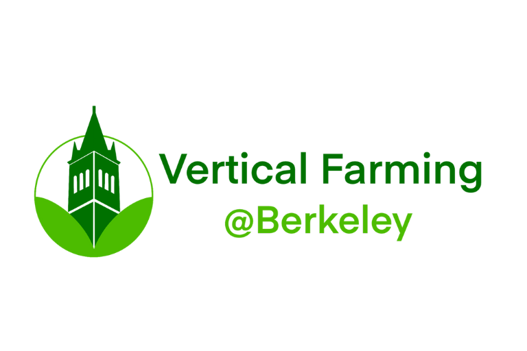 Logo of a green campanile with "Vertical Farming @ Berkeley" to the right